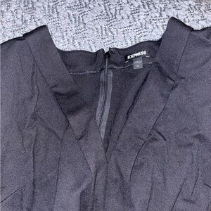 Express Tie Waist Long Sleeve Jumpsuit